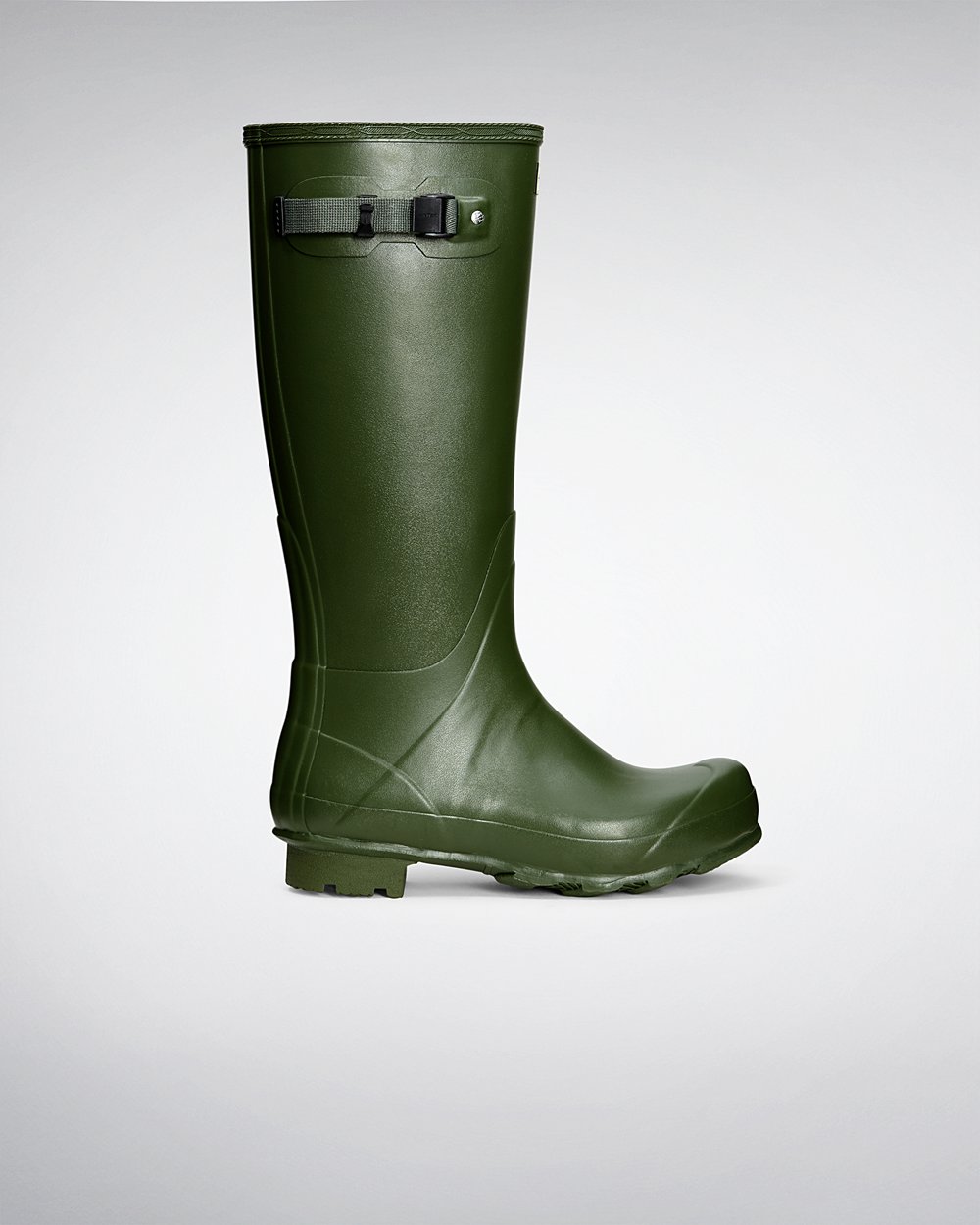 Bottes Hautes de Pluie Hunter Norris Field Homme Vert MGXELYK-75